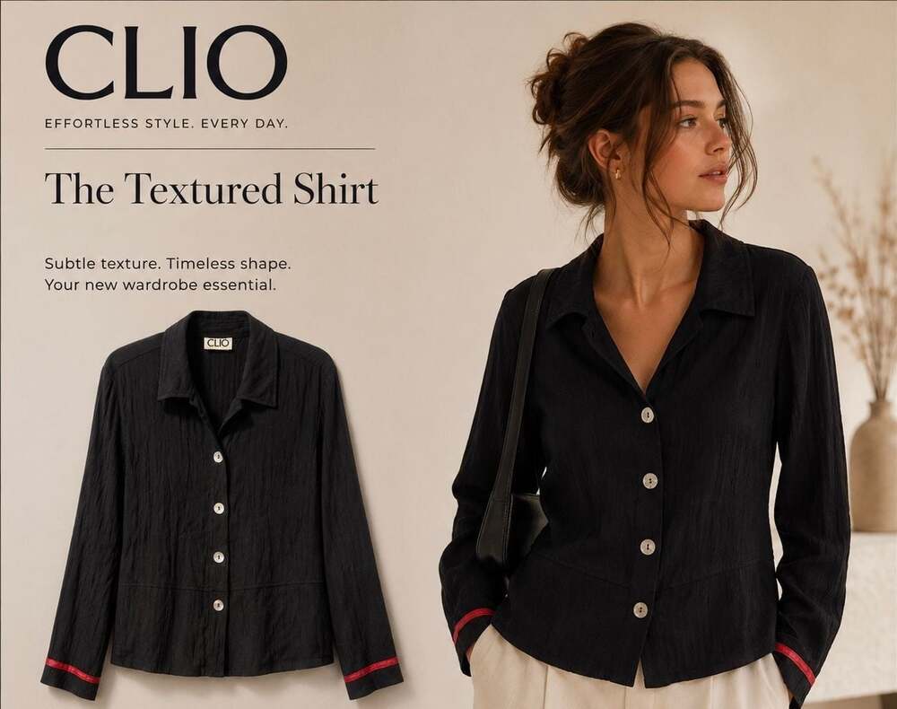 vintage Clio The Textured blouse